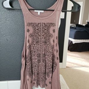 crop tribal muscle tank